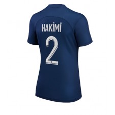 Paris Saint-Germain Achraf Hakimi #2 Hjemmedrakt Kvinner 2022-23 Kortermet